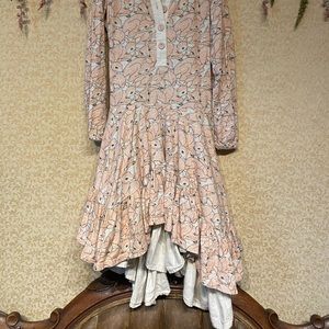 EUC- Paperwings deer swing layered skirt dress